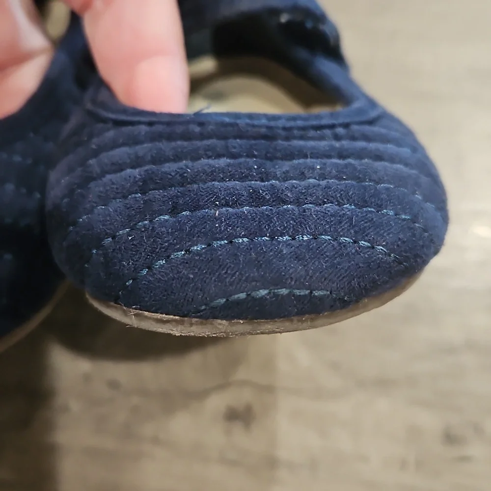 Zara Navy Quilted Kids Shoes EU size 23